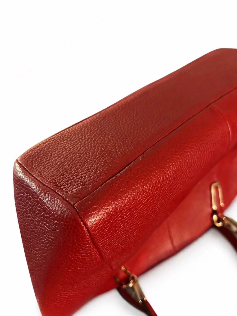 COACH Small Kelsey Satchel Crossbody Red Currant Pebbled Leather F33733